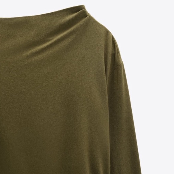 ZARA Pleated Wool Dress BNWT - Picture 2 of 6